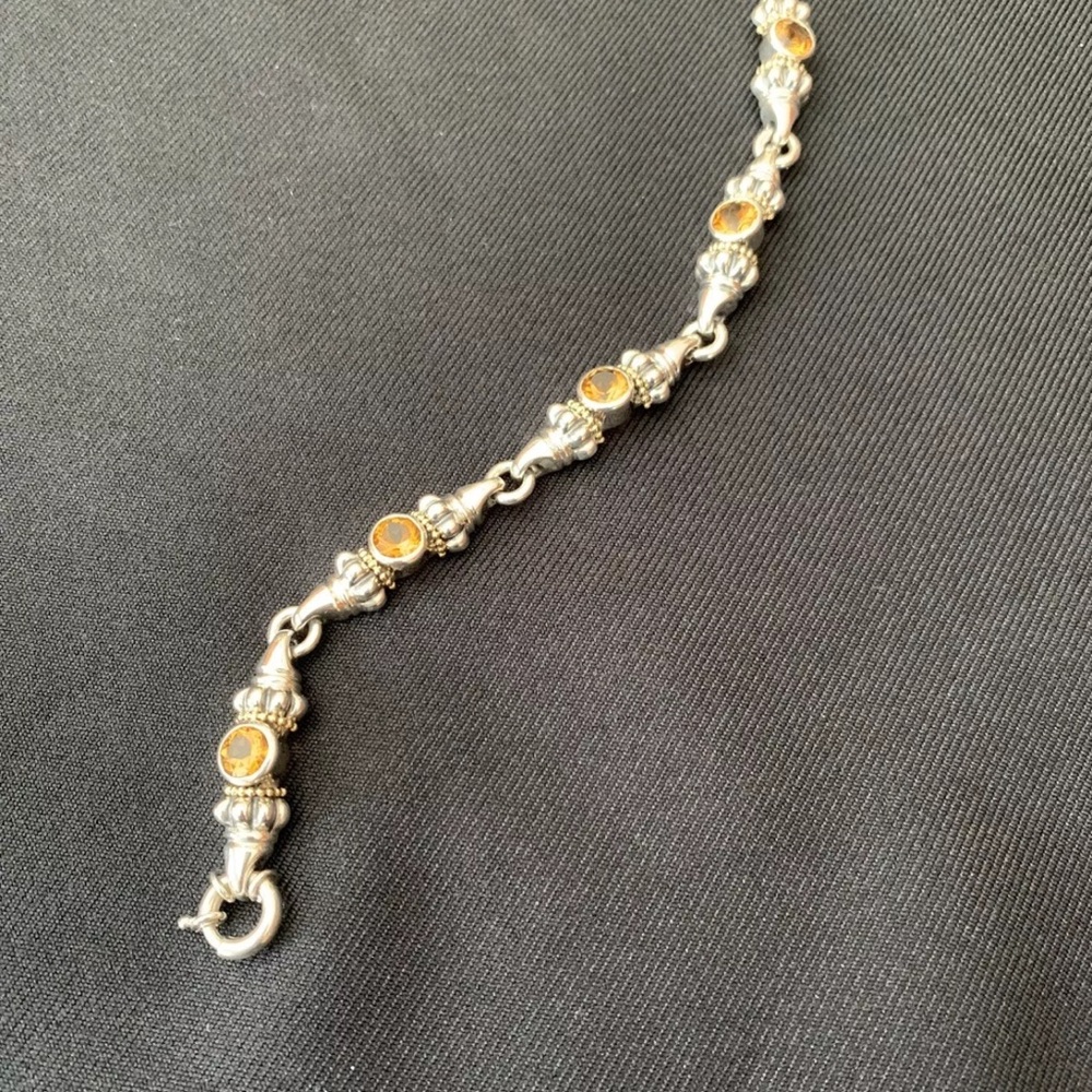 Lagos caviar citrine bracelet